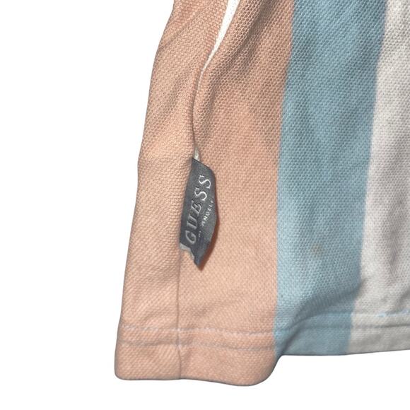 GUESS Los Angeles Striped Shirt Size XL Knit Casual Tee Preppy - Picture 4 of 5